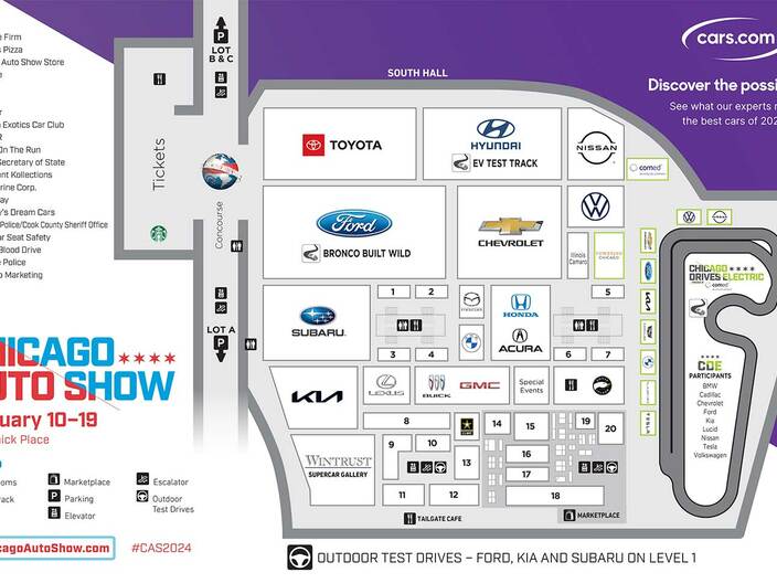 2024 Chicago Auto Show Floor Plan