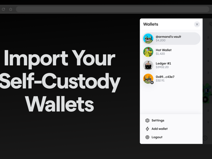 Bitski Extension - Import Your Self-Custody Wallets