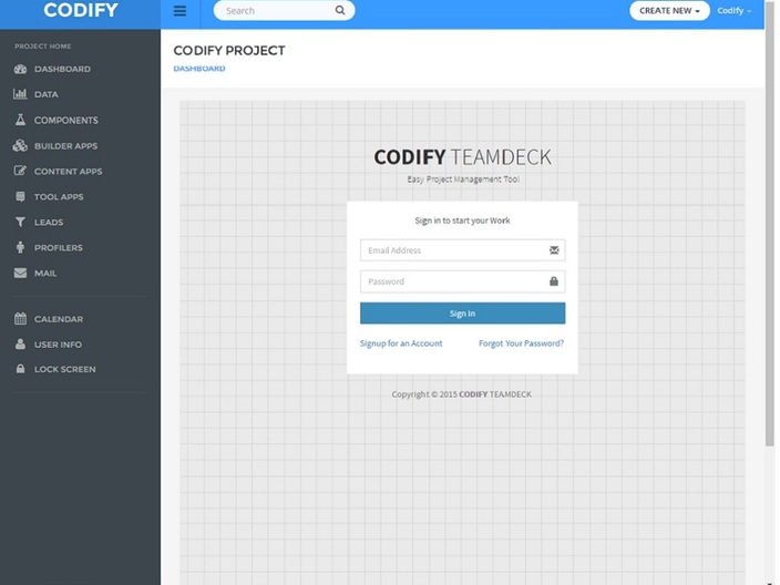 Codify Project Dashboard