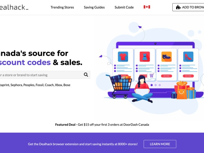 Dealhack Canada Homepage