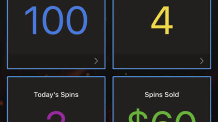 Spinfire App Dashboard Screenshot