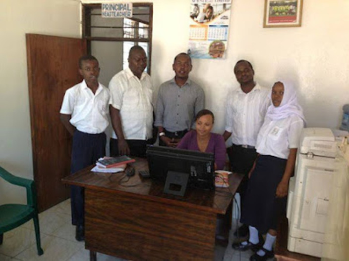 Internet installation at Green Palm Secondary School, Bamburi, Mombasa.