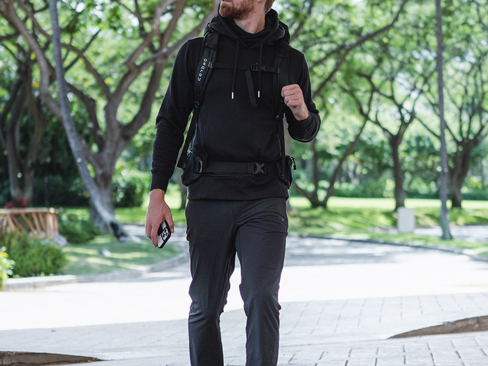 Man wearing NxTSTOP Apparel