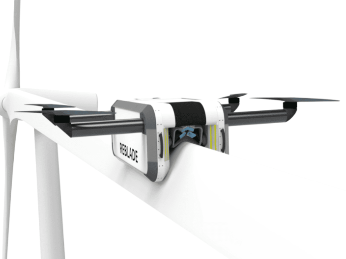 Reblade product image - automated drone for leading edge erosion repair