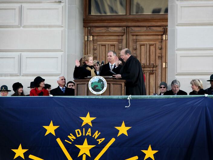 Dr. Sue Ellspermann is sworn is as Indiana's 50th Lieutenant Governor, 2013