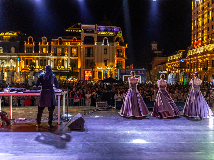 Concert on the Georgian festival Gandagana 2024. 