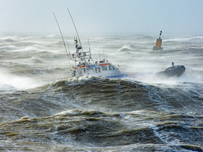 Reddingboot KNRM Breskens op de Westerschelde | Foto Mario Rentmeester