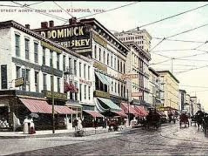 Old Dominick Sign Downtown Memphis, Pre-Prohibition