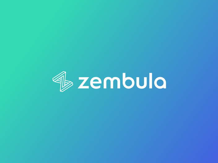 Zembula logo with background image