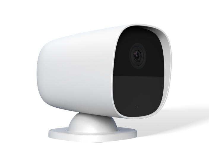 SikkertHjem Battery Camera White Profile