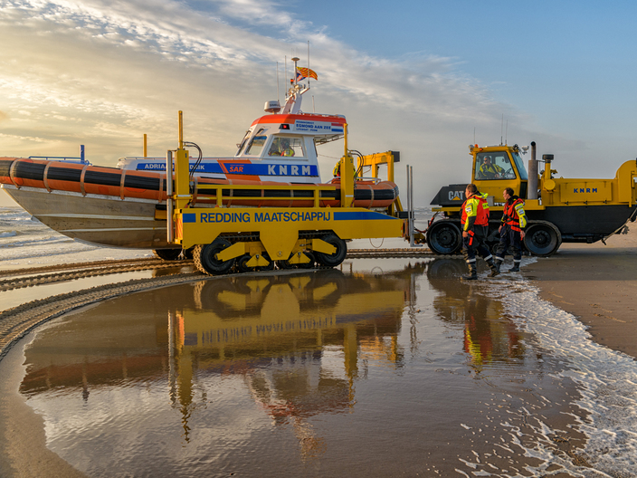 Egmond aan Zee - Seatrac voertuig + Valentijn klasse - KNRM - Roel Ovinge