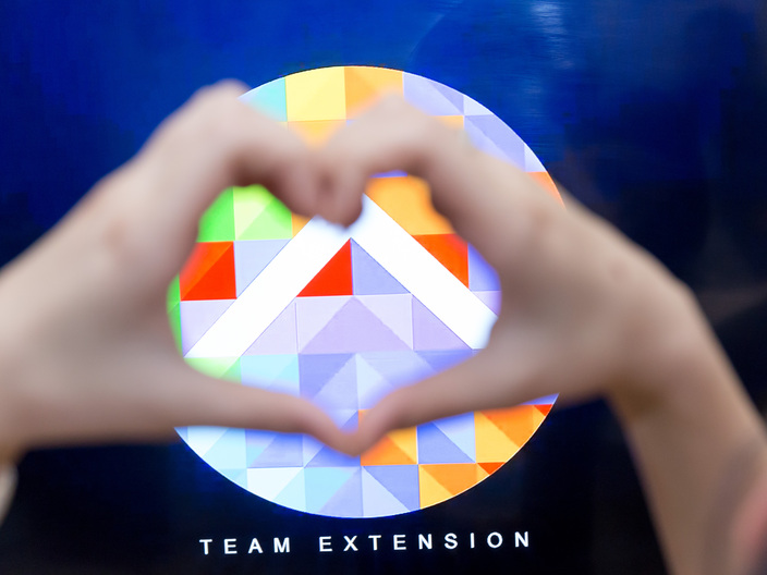 © 2017 - Team Extension - Heart the Team Extension Logo - Bucharest, Romania