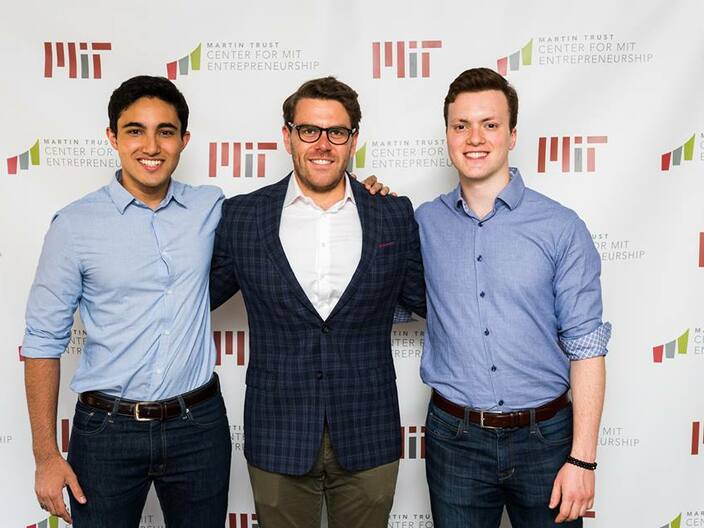 Klarity's founders at MIT's Martin Trust Center for Entrepreneurship