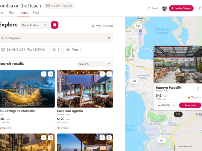 Pilot App - Explore Stays