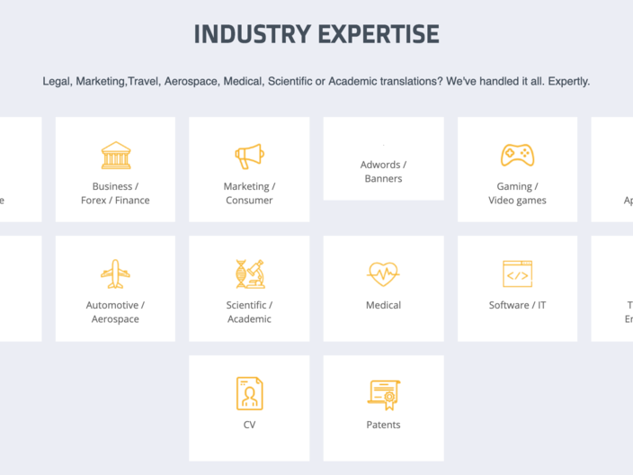 Industry Expertise (translations)
