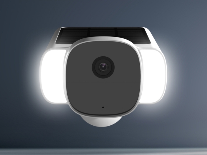 Safetify Solar Camera Outdoor Lights on