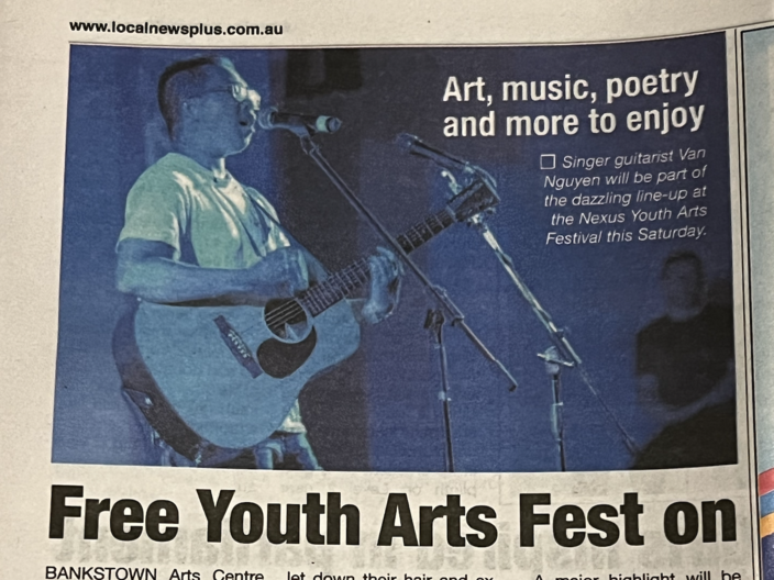 Van in the Newspaper