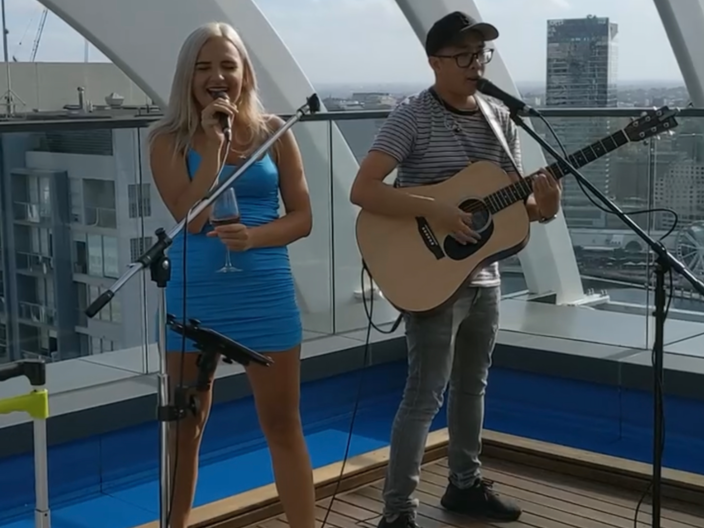 Private rooftop gig
