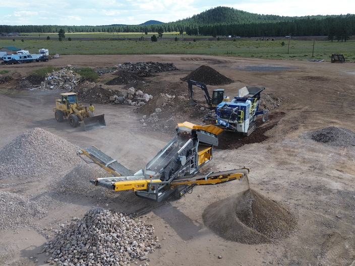 Aerial Shot at Jobsite