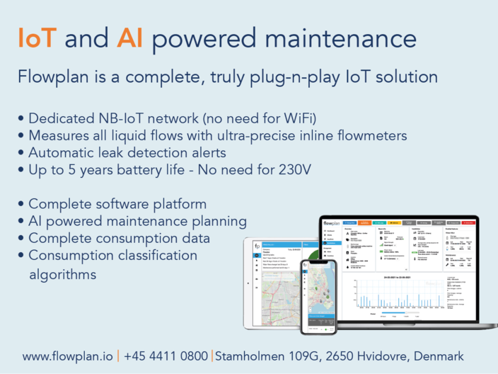 IoT and AI powered maintenance flyer A5