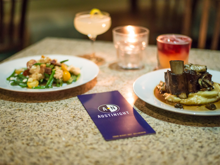 AustiNight Peche Dinner Item Examples